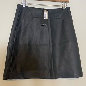 RW&Co high waisted leather look skirt Sz 4